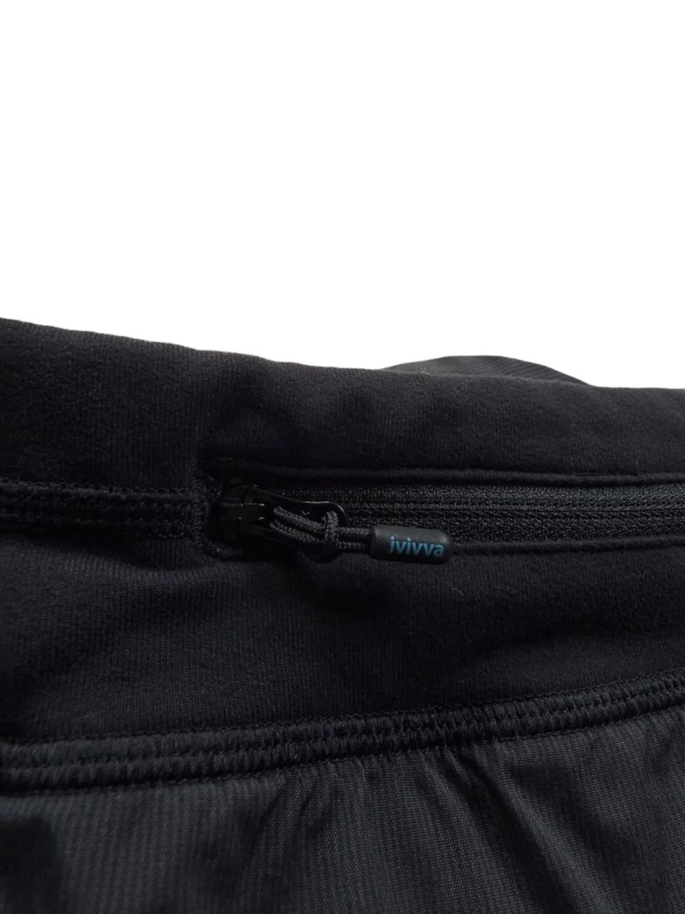 Ivivva Girls Size 14 Black Running Athletic Shorts Built In Liner Zip Pocket
